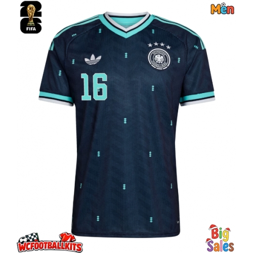 Germany Angelo Stiller #16 Replica Away Stadium Shirt World Cup 2026 Short Sleeve
